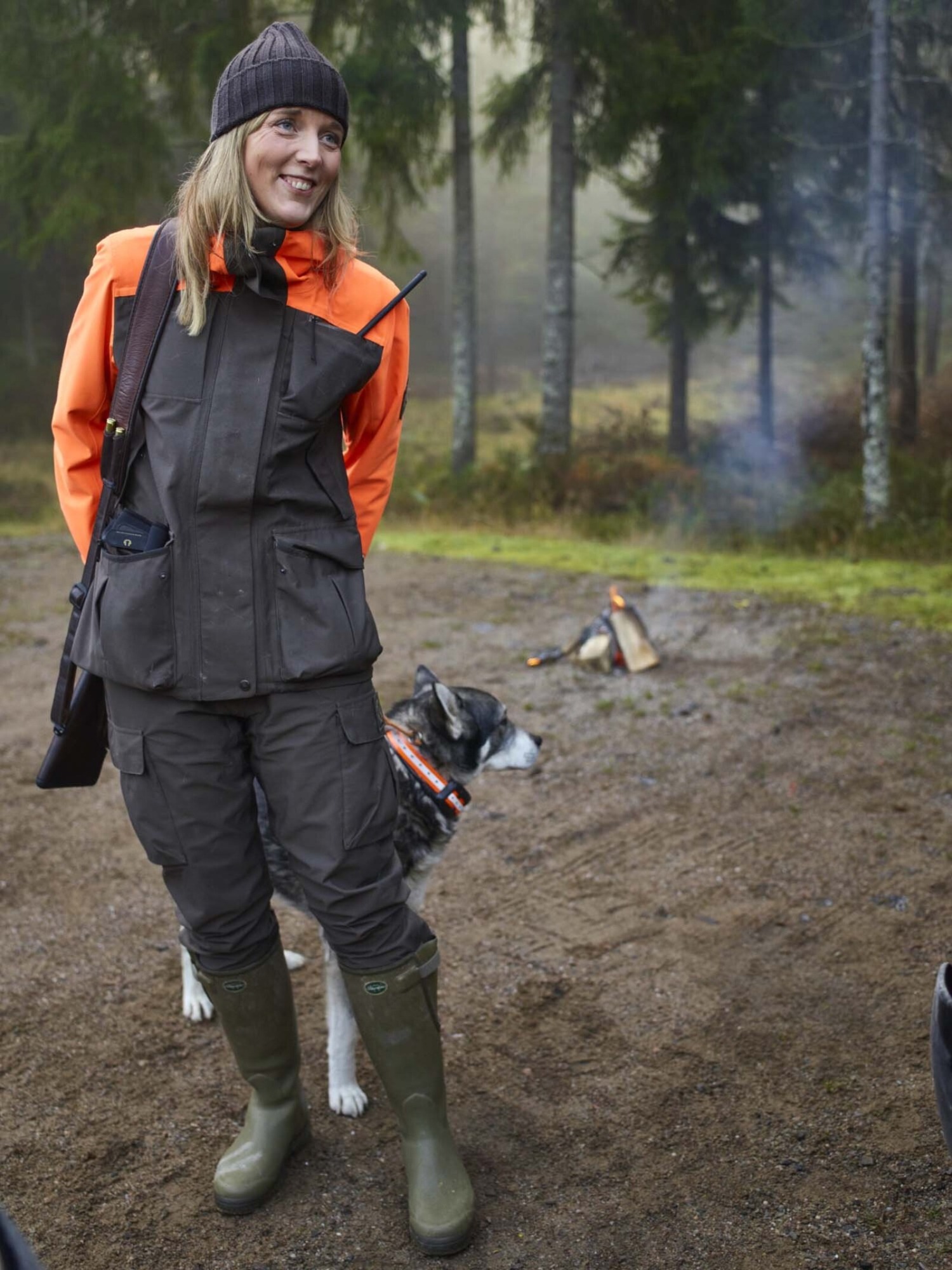 veste-endeavor-orange-chevalier-femme-chasse