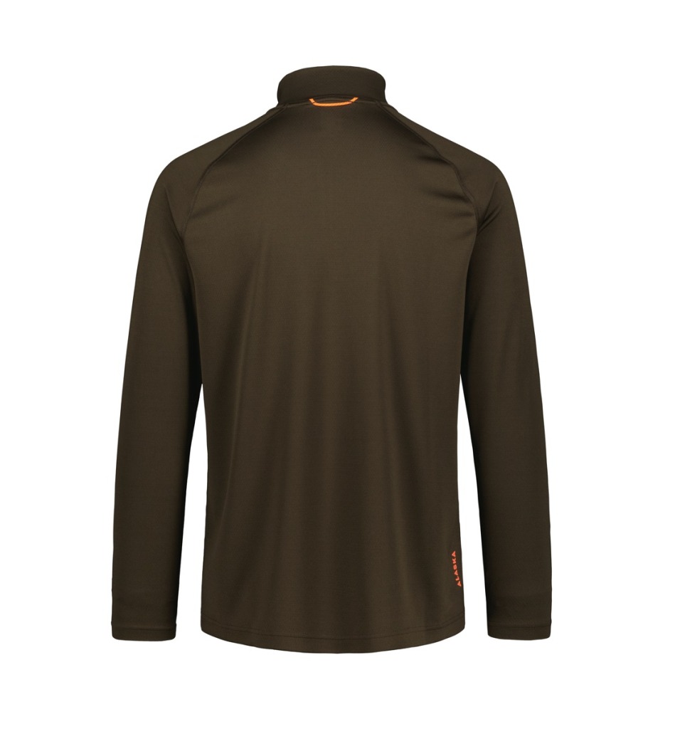 CoolDry Ms Half-Zip Top 510562 Brown_Back