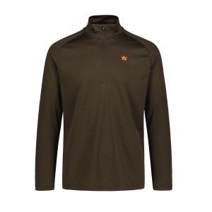 CoolDry Ms Half-Zip Top 510562 Brown_Front