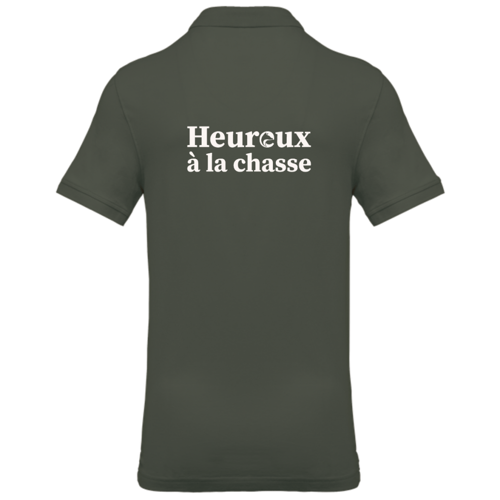 polo-homme-heureux-chasse-dos-khaki