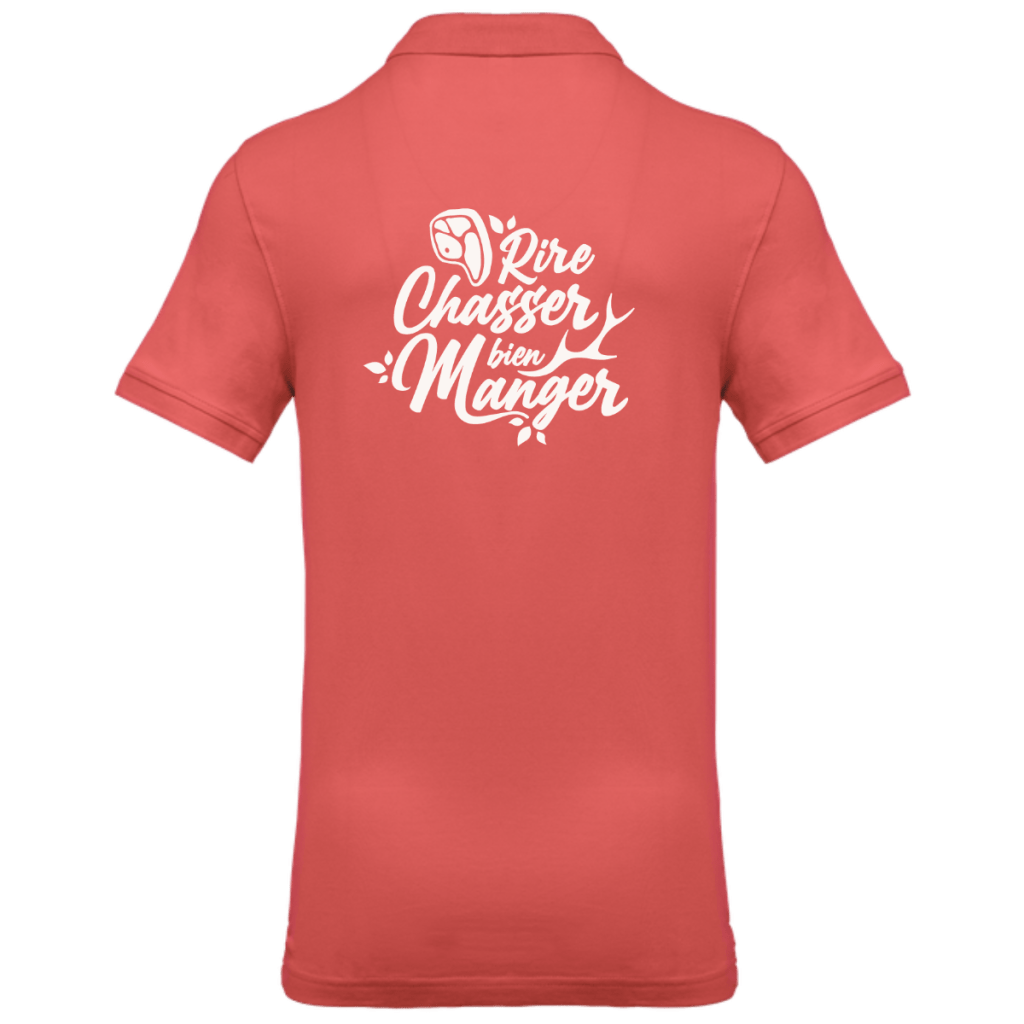 polo-homme-rire-chasser-manger-dos-corail