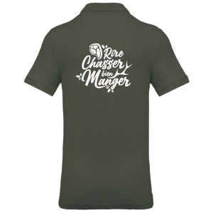 polo-homme-rire-chasser-manger-dos-khaki