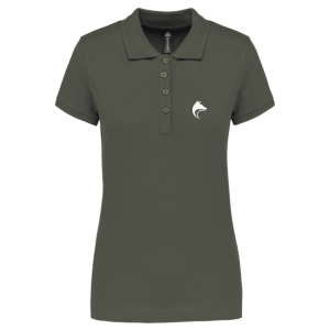 polo-tete-renard-femme-face-dark-khaki