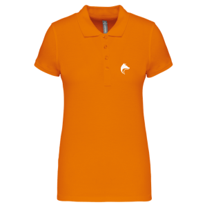 polo-tete-renard-femme-face-orange