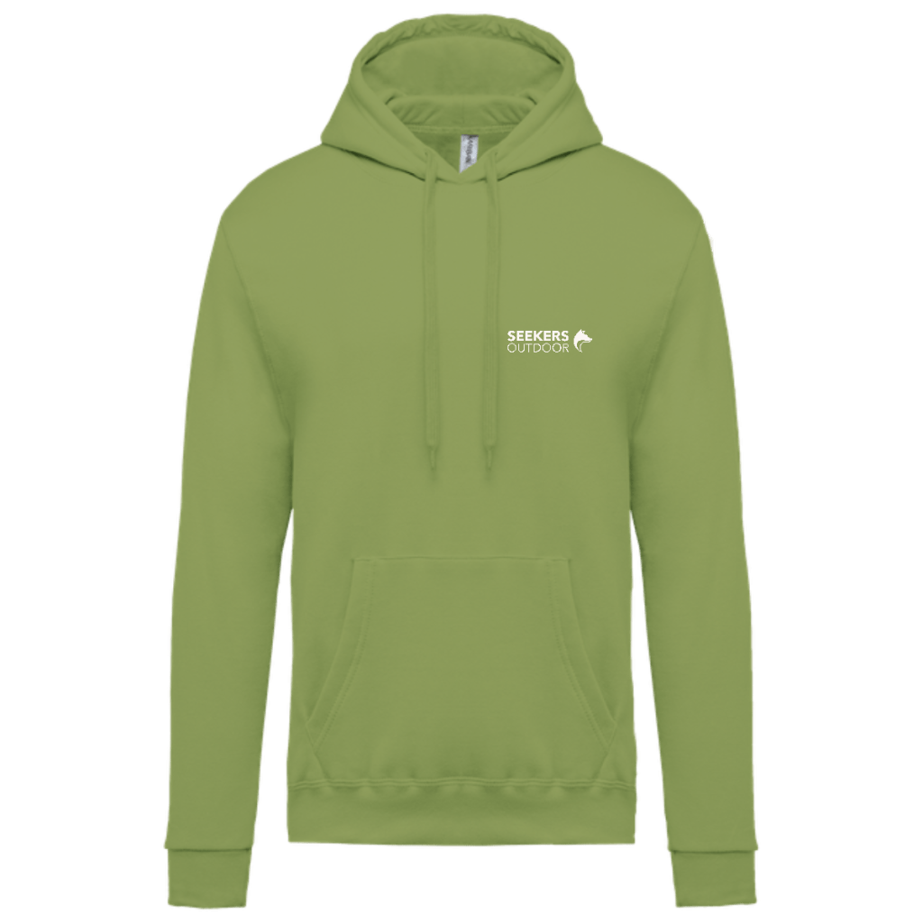 sweat-capuche-heureux-chasse-seekers-face-pistache