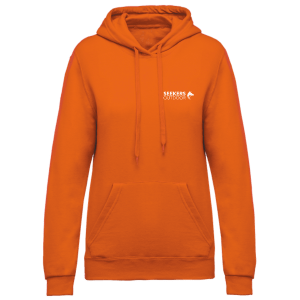 sweat-femme-seekers-rire-chasser-manger-face-orange