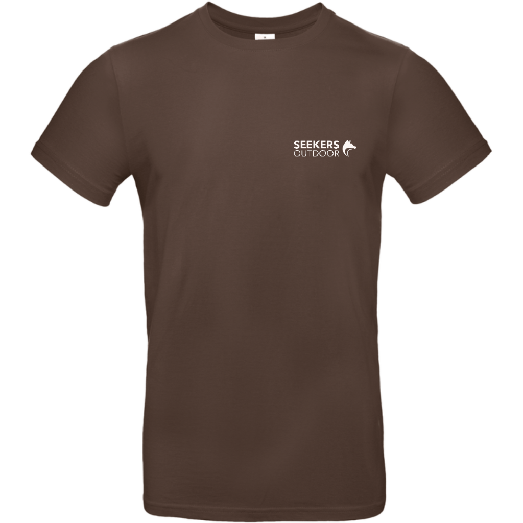 t-shirt-homme-heureux-chasse-devant-marron