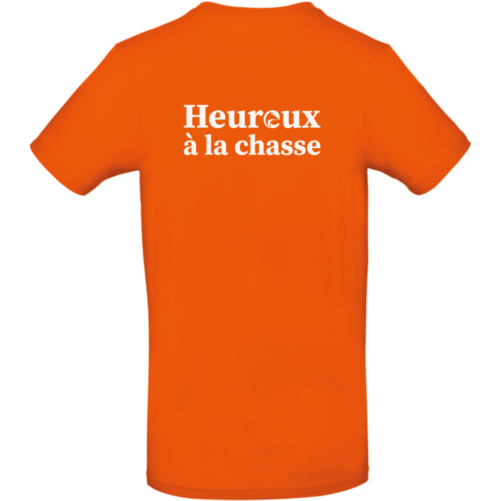 t-shirt-homme-heureux-chasse-dos-orange