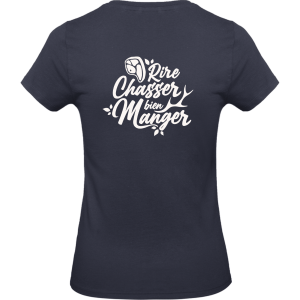 t-shirt-rire-chasser-bien-manger-femme-dos-navy