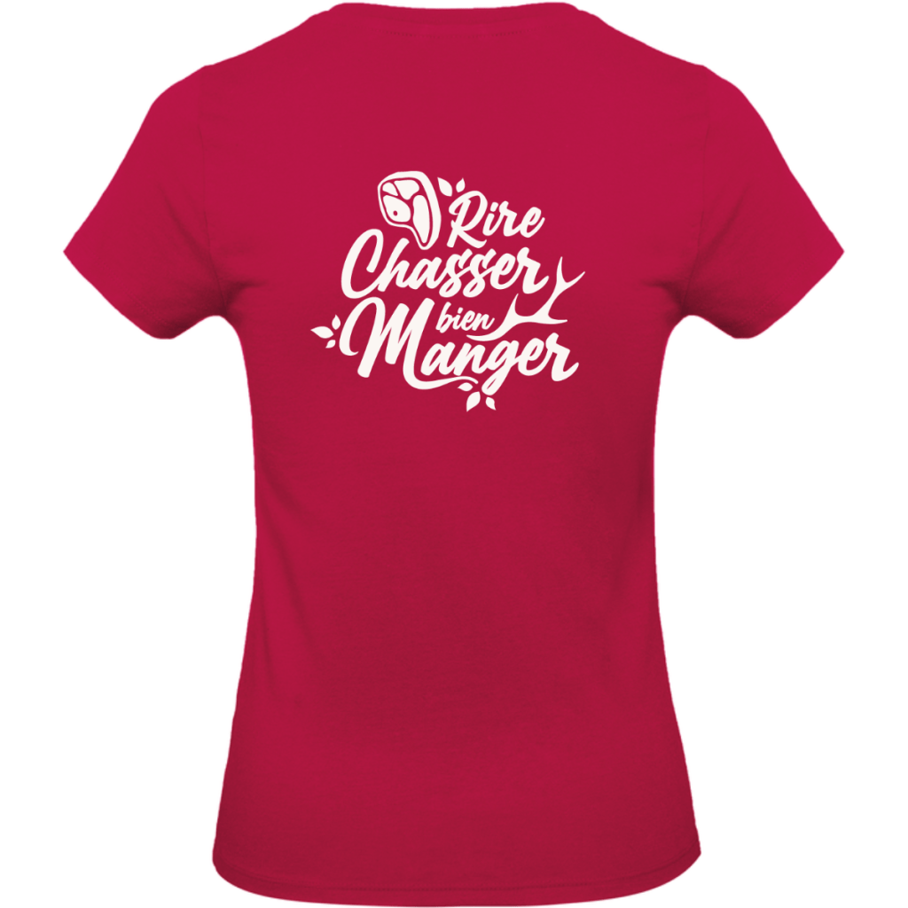 t-shirt-rire-chasser-bien-manger-femme-dos-sorbet