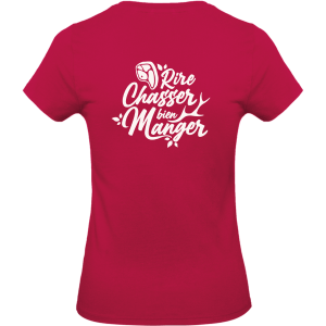 t-shirt-rire-chasser-bien-manger-femme-dos-sorbet