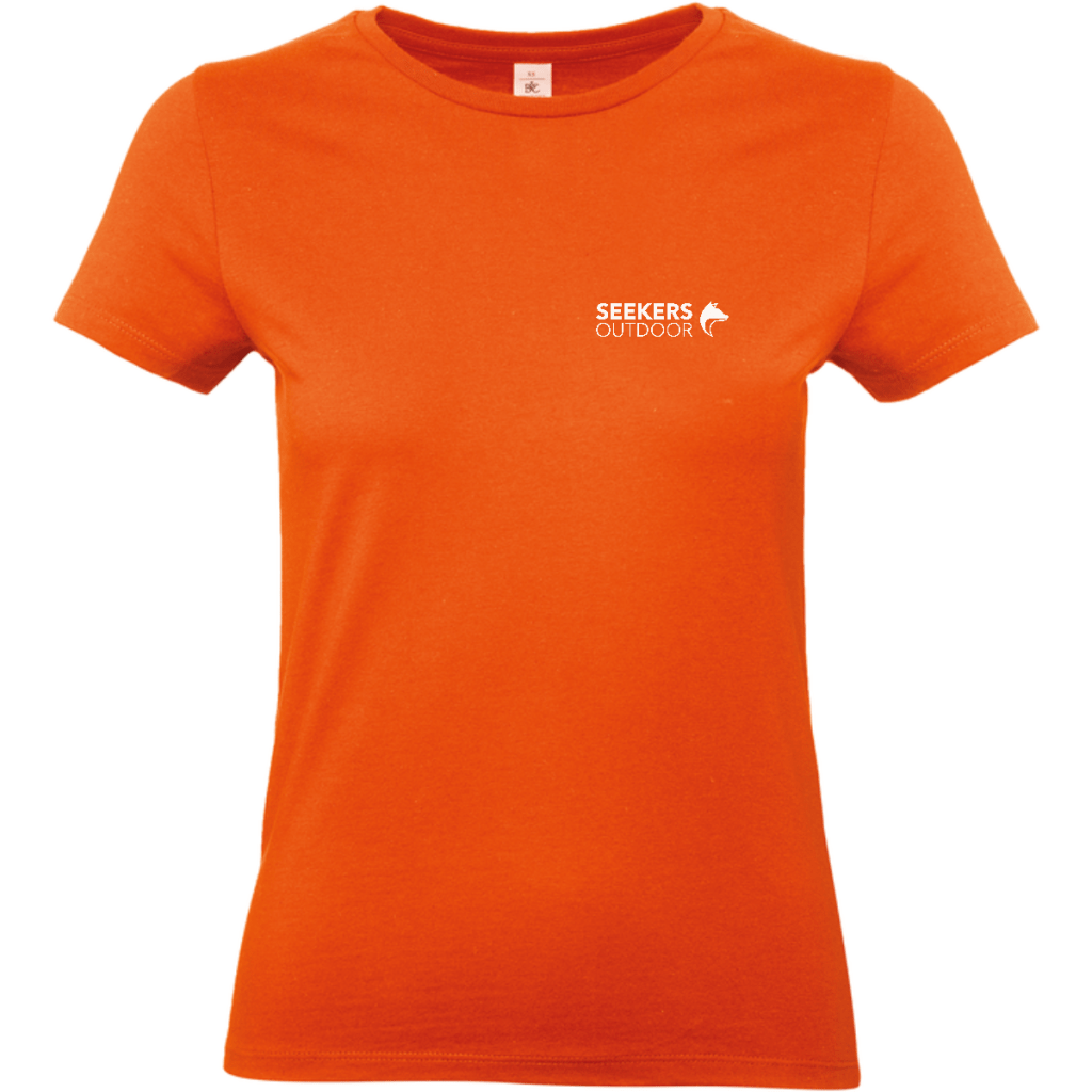t-shirt-rire-chasser-bien-manger-femme-face-orange