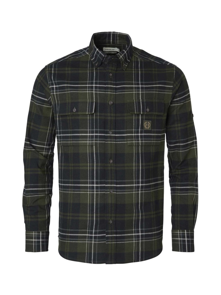 chemise-heron-flannel-green-checked-chevalier-face