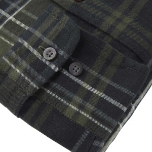 chemise-heron-flannel-green-checked-chevalier-manche