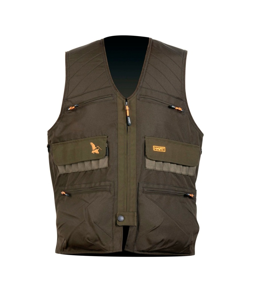 gilet-becassier-armotion-class-marron-hart-entier