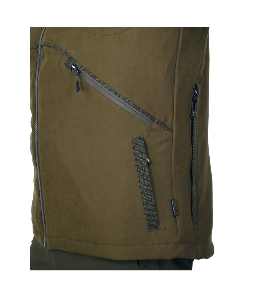 vest-chaude-skade-marrone-homme-hart-detail