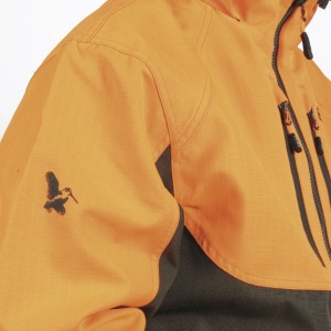 veste-aran-orange-traque-homme-hart-logo