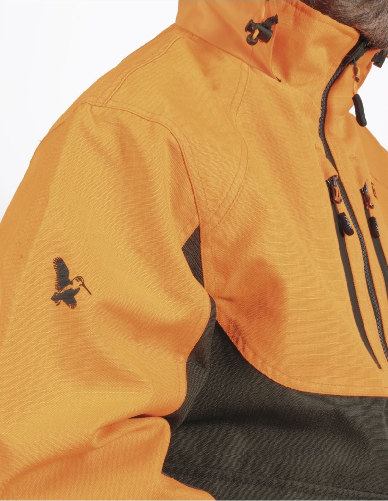 veste-aran-orange-traque-homme-hart-logo